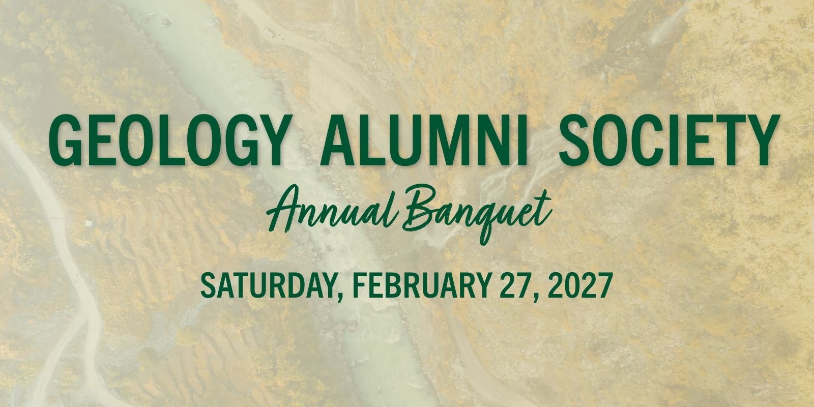 2027 Geology Alumni Society Annual Banquet