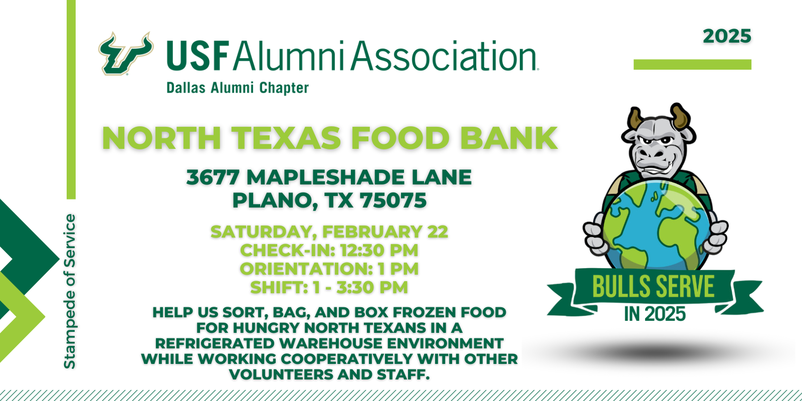 USF Dallas Alumni Chapter - Stampede of Service 2025