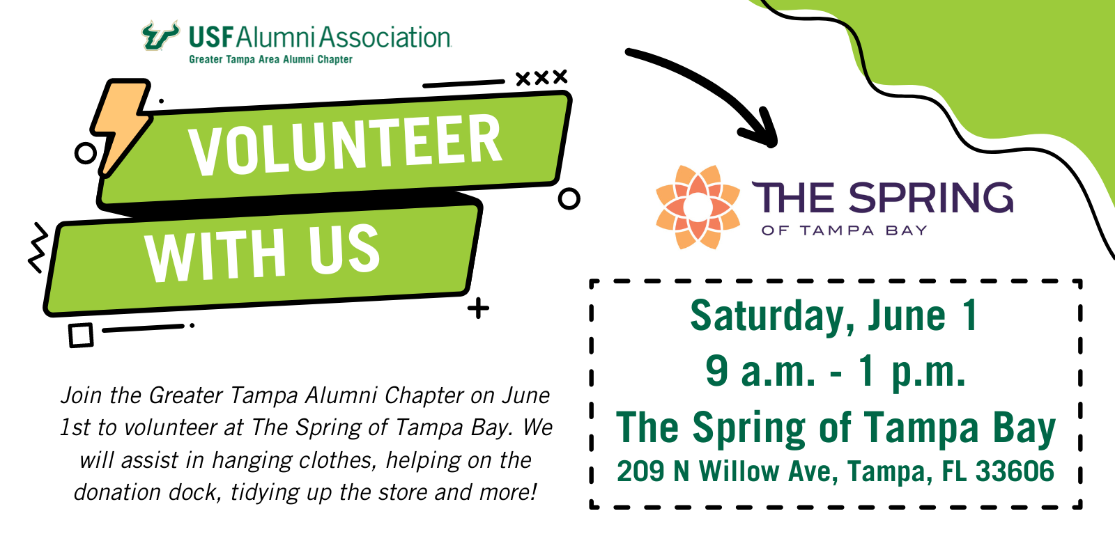 Volunteer with GTAC at The Spring of Tampa Bay