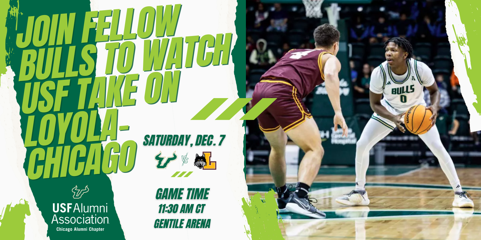 USF Chicago Alumni Chapter: USF Men's Basketball vs. Loyola-Chicago Ticket Offer