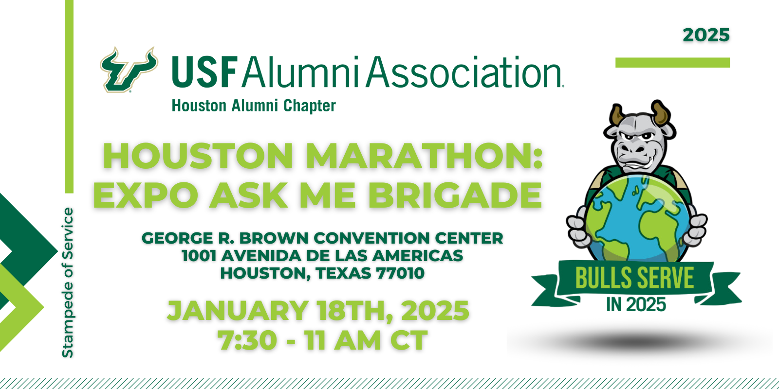 USF Houston Alumni Chapter - Stampede of Service 2025