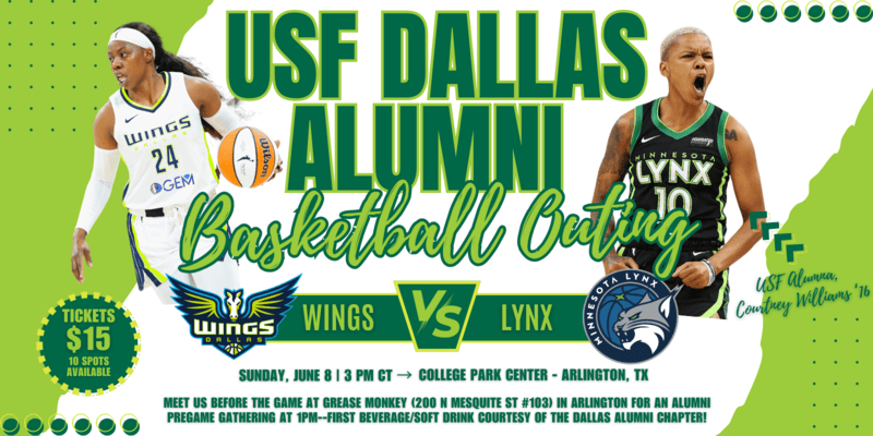 USF Dallas Alumni Basketball Outing – Wings vs. Lynx