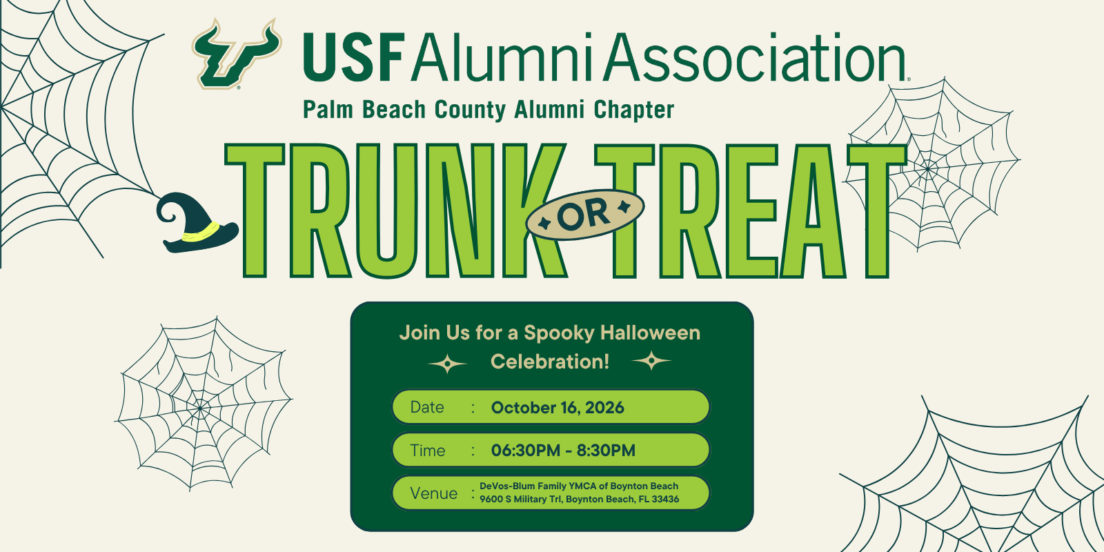 USF Palm Beach Co. Alumni Chapter - Trunk or Treat