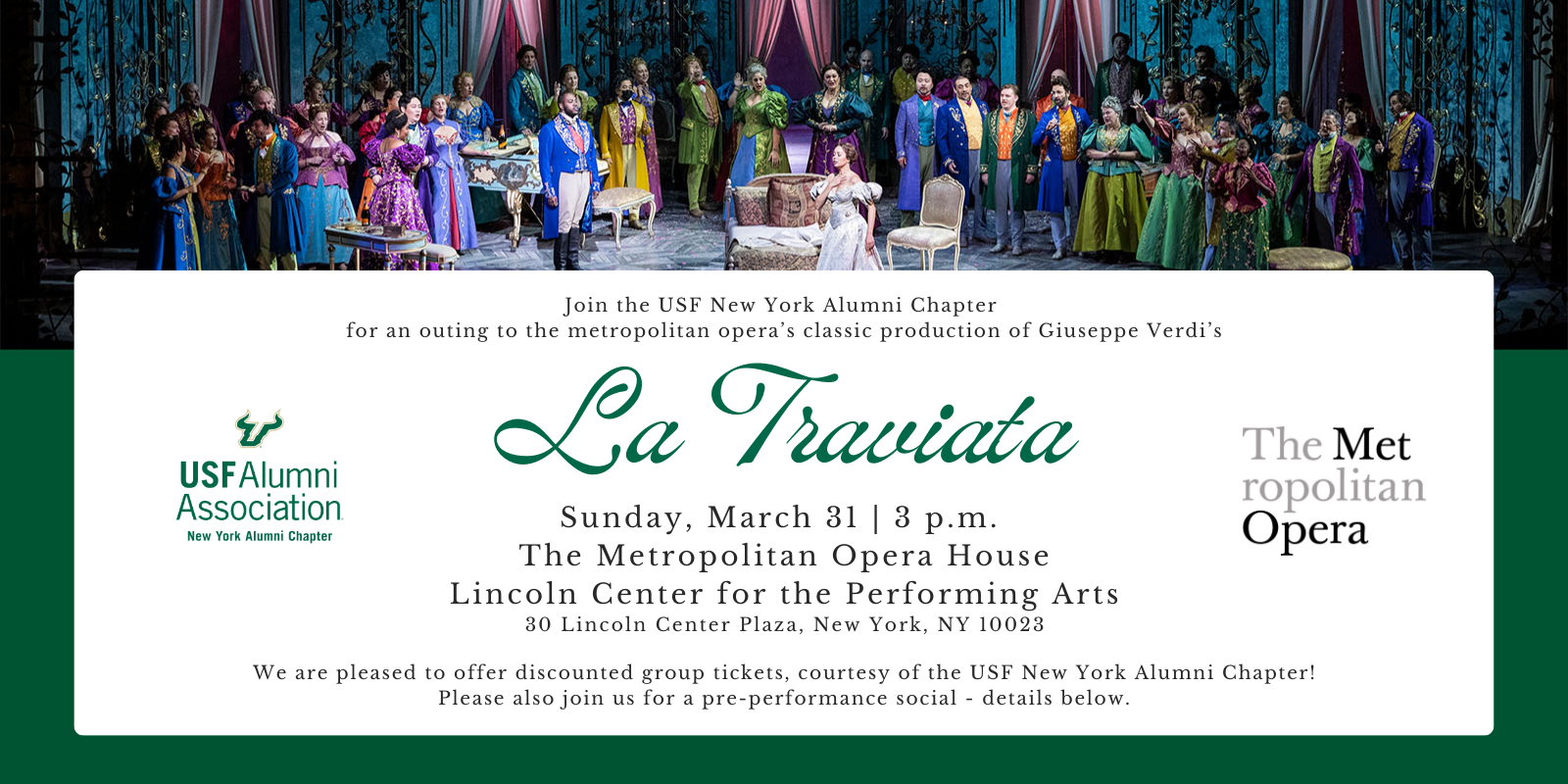 USF New York Alumni Chapter Opera Outing