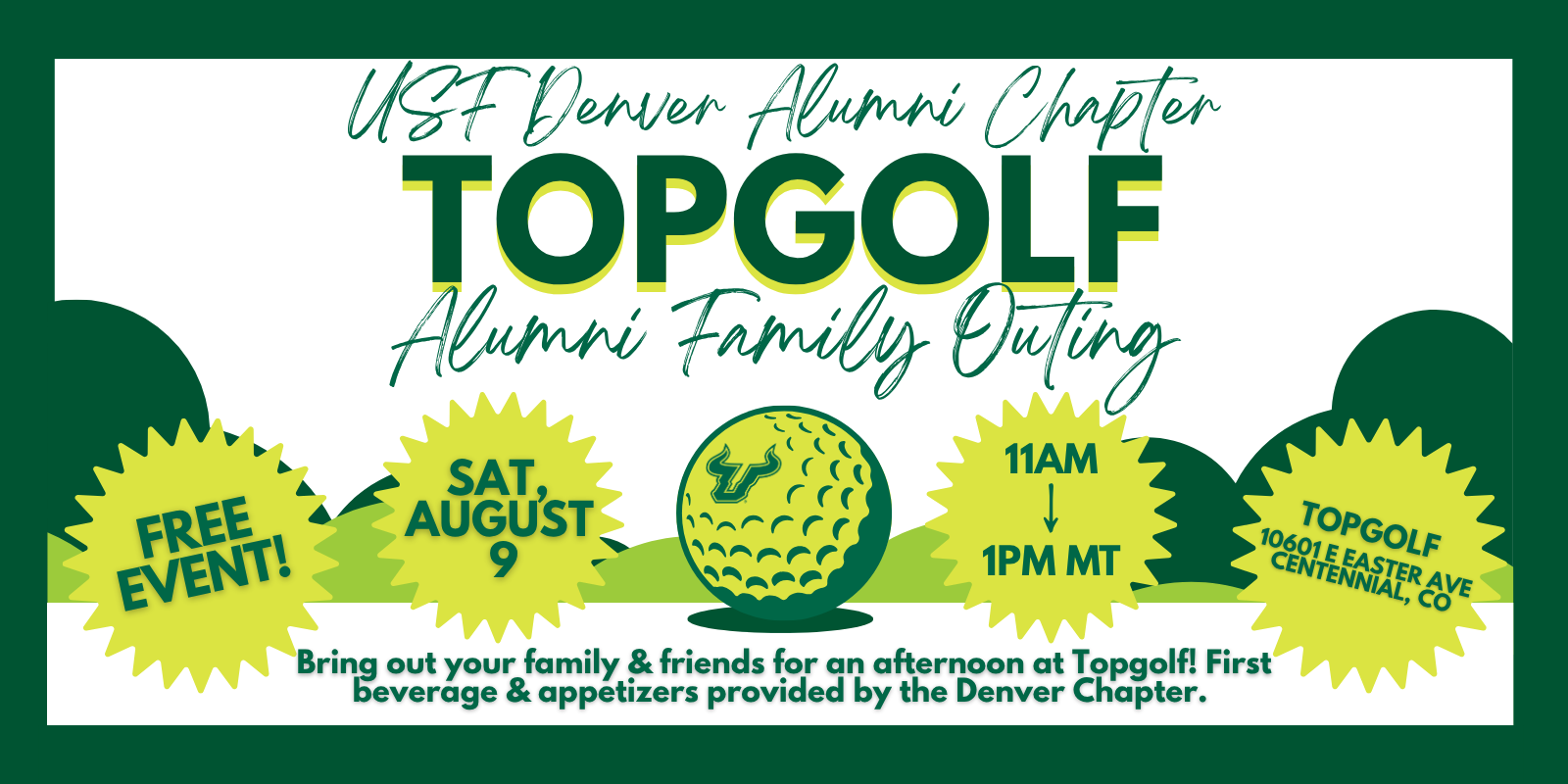 USF Denver Alumni Chapter: Topgolf Alumni Family Outing