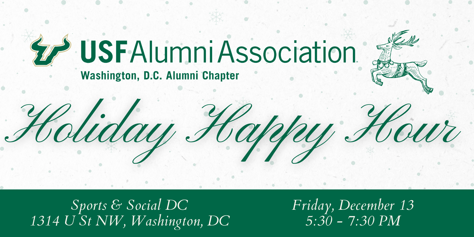 USF Washington, D.C. Alumni Chapter: Holiday Happy Hour 2024