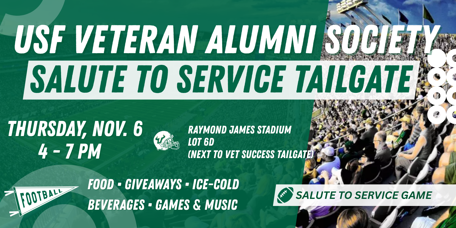 USF Veteran Alumni Society: Salute to Service Tailgate