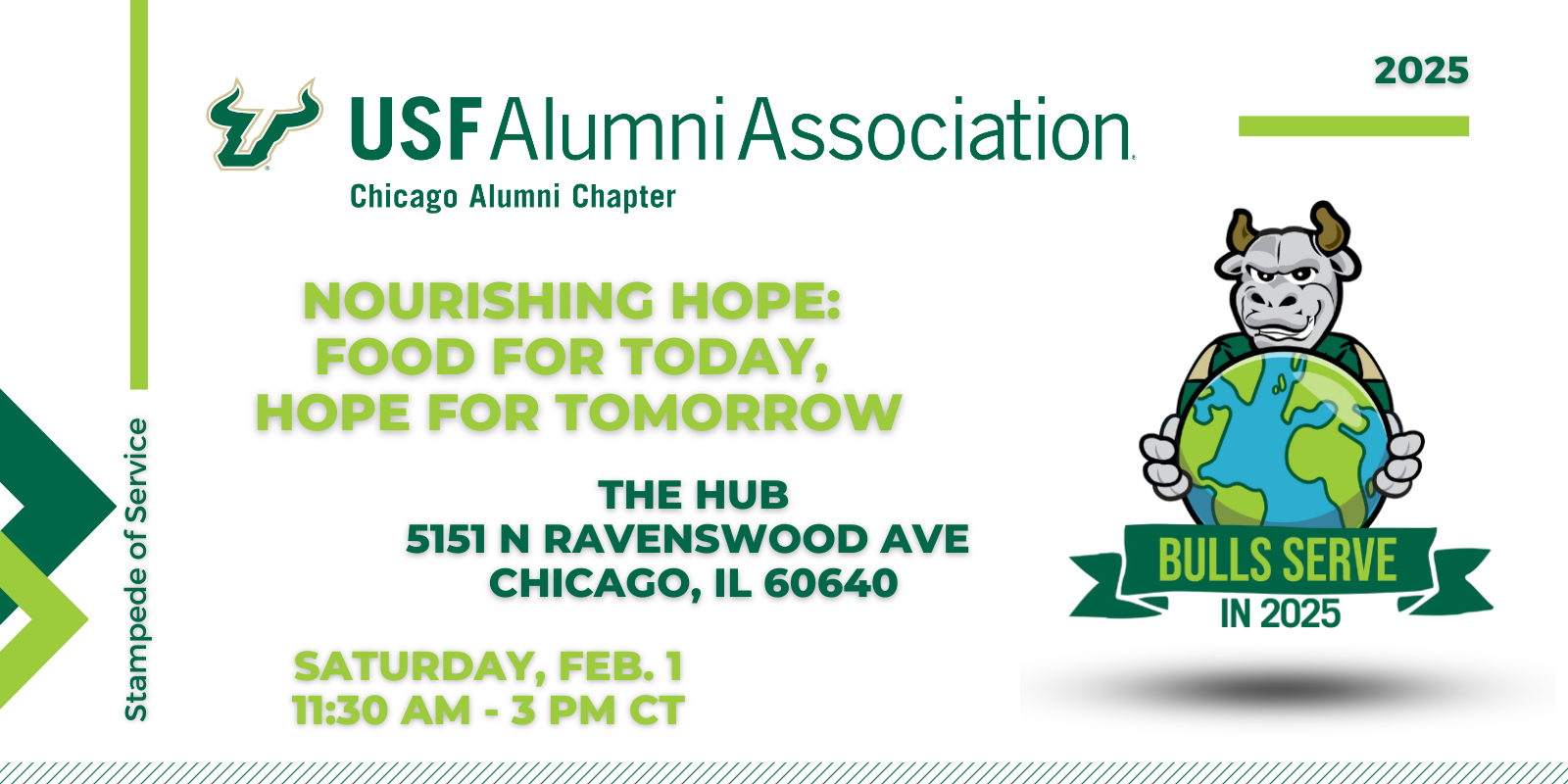 USF Chicago Alumni Chapter - Stampede of Service 2025