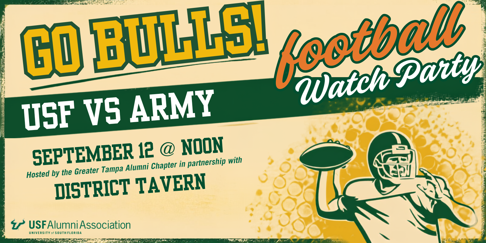 Tampa Chapter | Football Watch Party USF @ Army