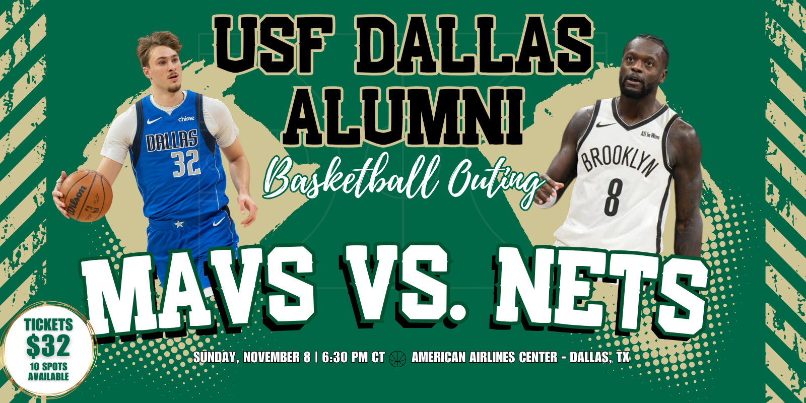 Dallas Alumni Chapter - Dallas Mavericks vs. Brooklyn Nets