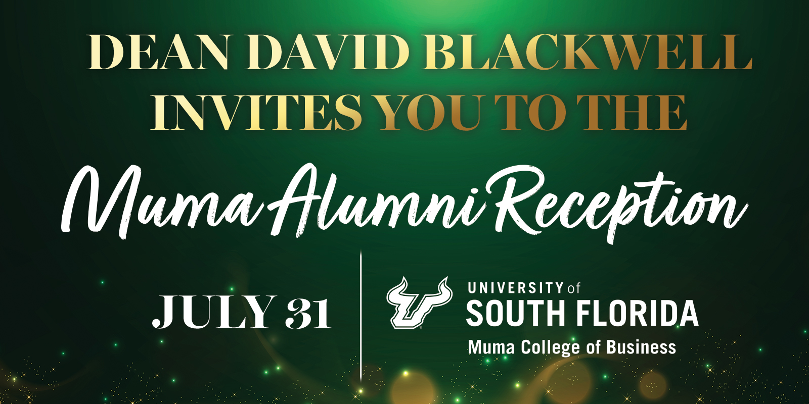 Muma College of Business Atlanta Alumni Dean Blackwell Reception