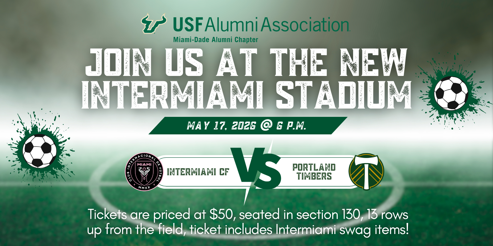 Miami-Dade Co. Alumni Chapter - Intermiami CF VS. Portland Timbers