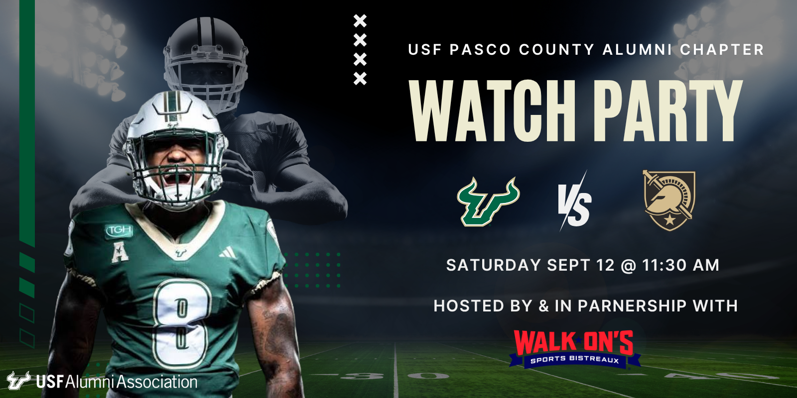 Pasco Chapter | Football Watch Party USF @ Army