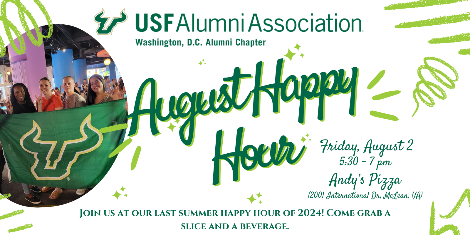 USF Washington, D.C. Alumni Chapter First Friday Summer Series: August Happy Hour
