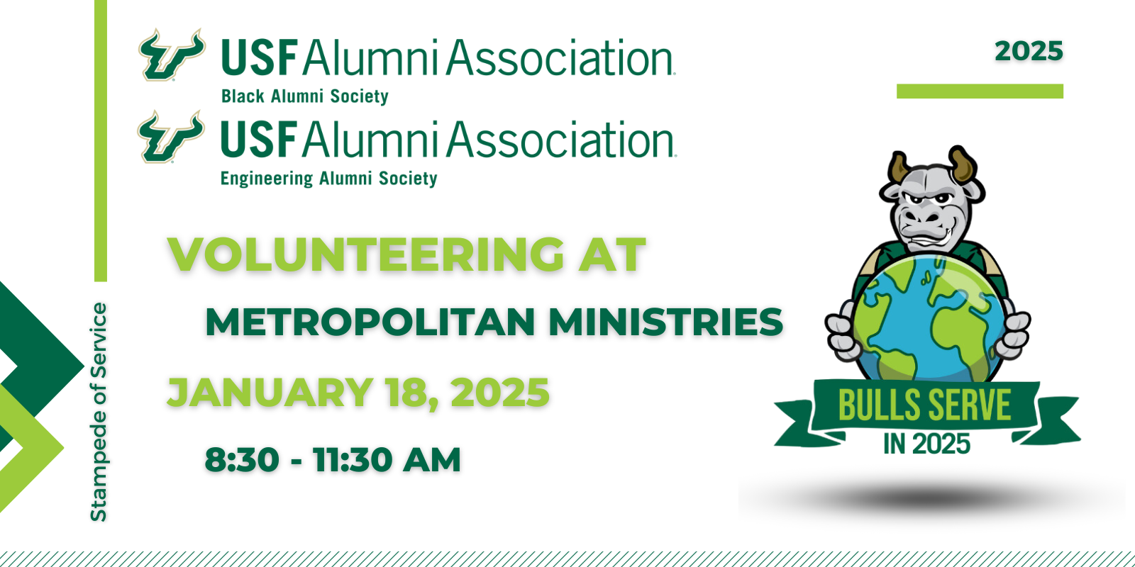 USF Engineering and Black Alumni Societies - Stampede of Service 2025