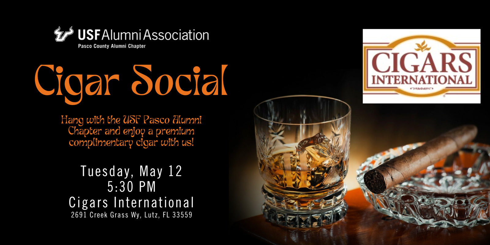 Cigar Social with the USF Pasco Alumni Chapter