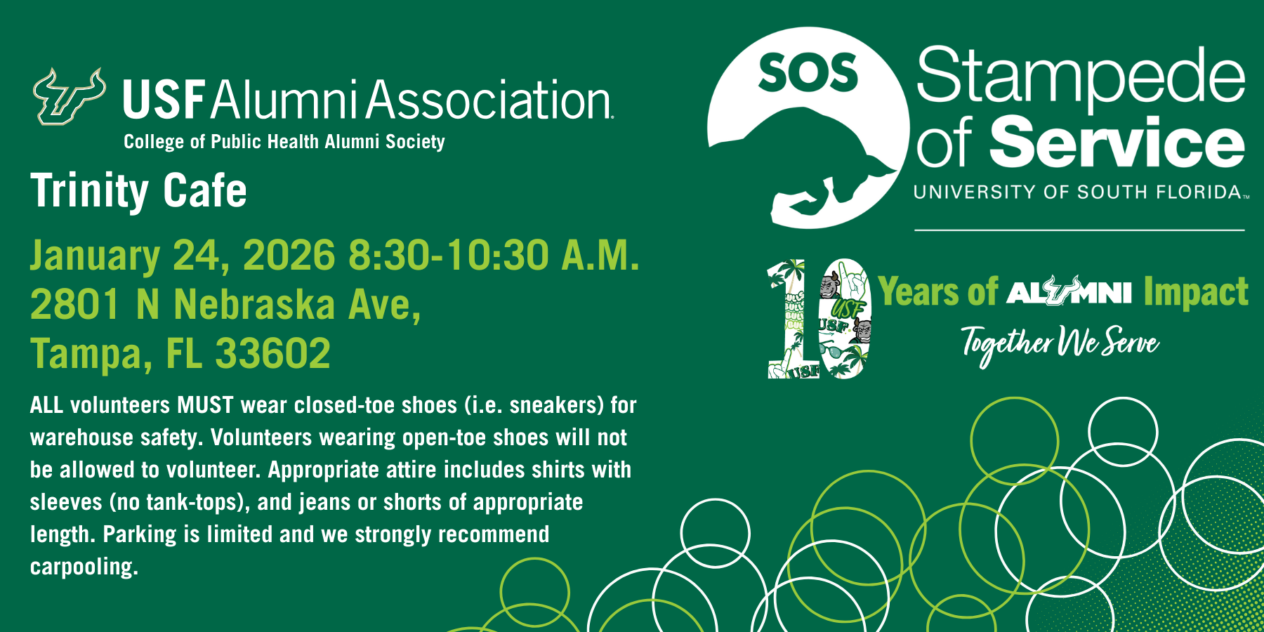 Public Health Alumni Society Stampede of Service