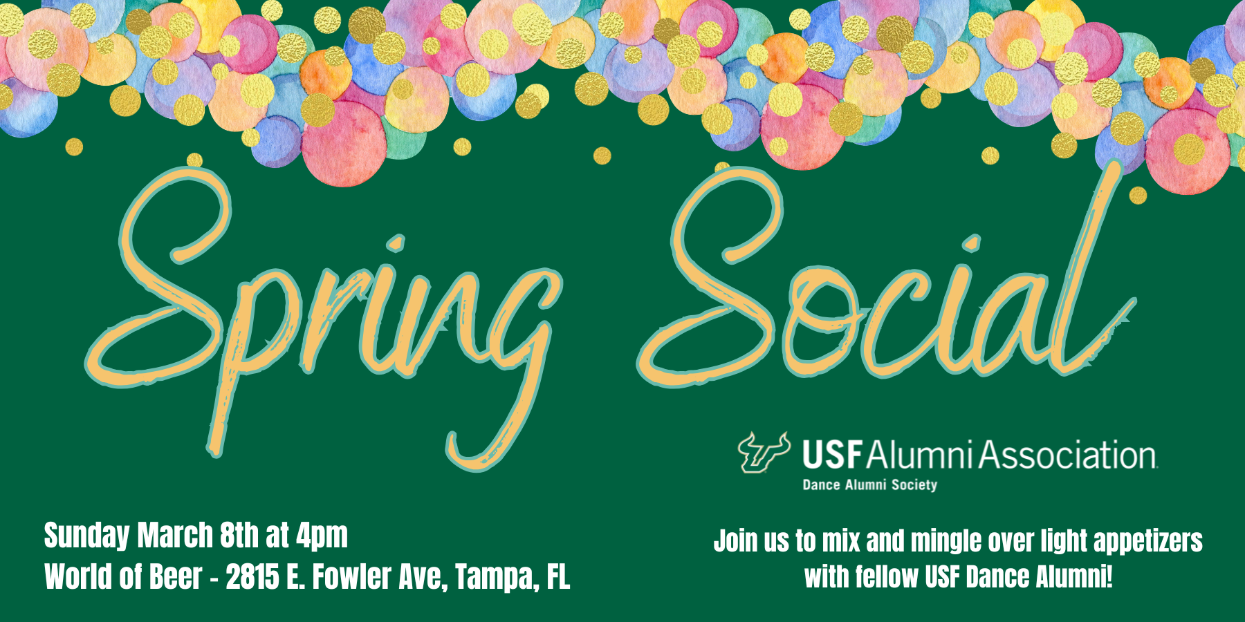 Dance Alumni Society - Spring Social