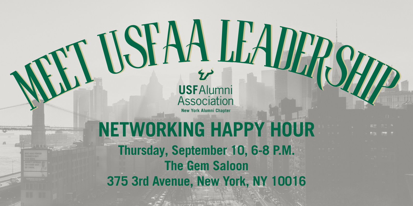 USF New York Alumni Chapter- Networking Happy Hour; Meet USFAA Leadership