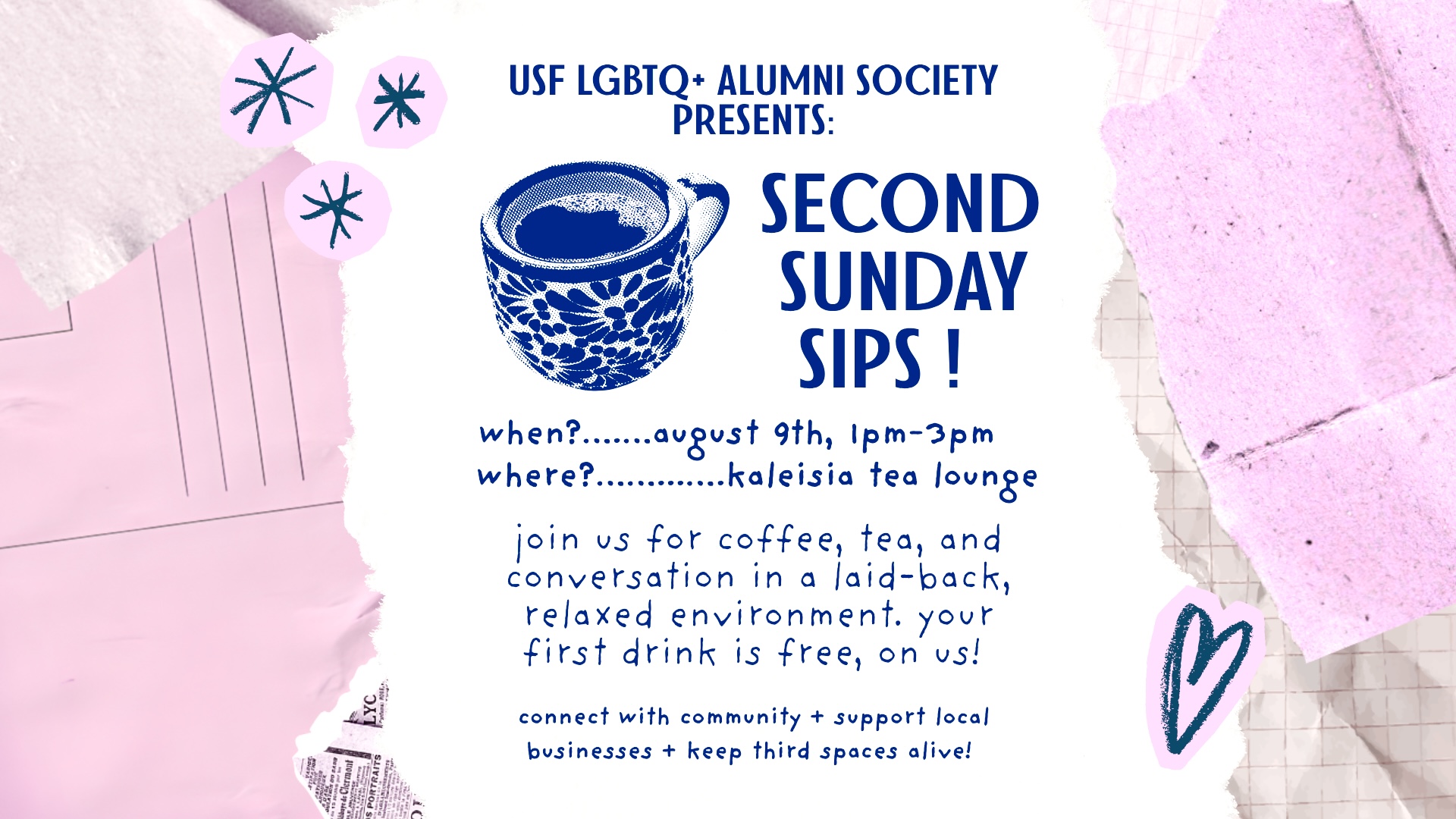 Second Sunday Sips | LGBTQ+ Alumni Society