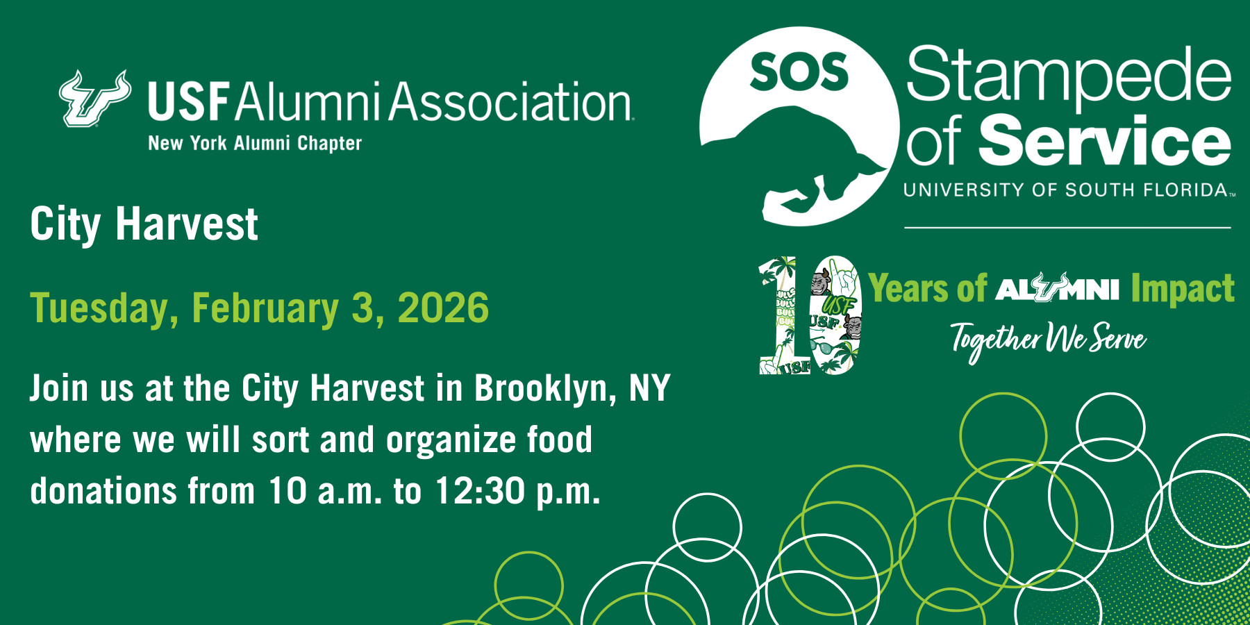 USF New York Alumni Chapter Stampede of Service