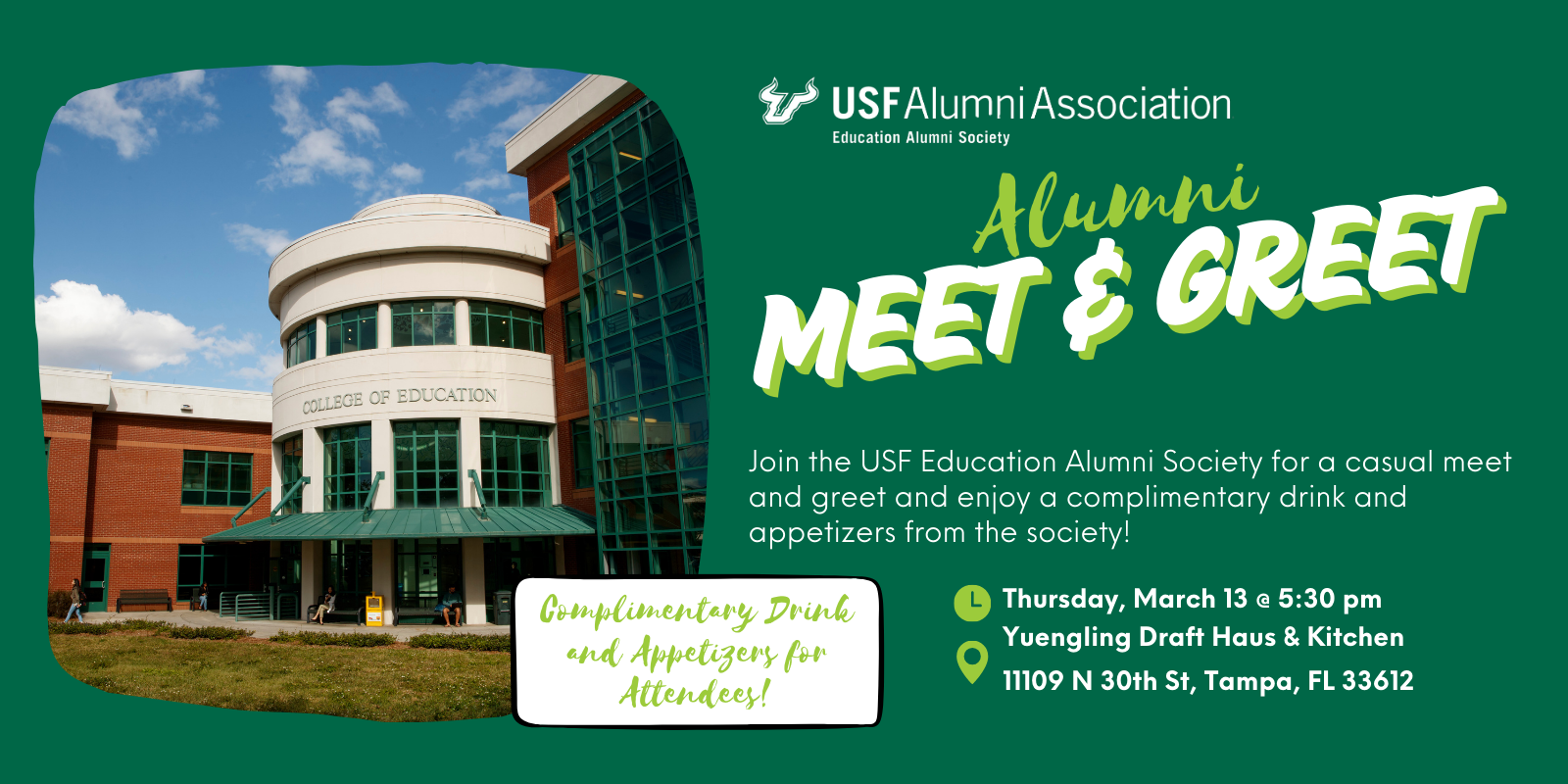 Meet & Greet with the USF Education Alumni Society